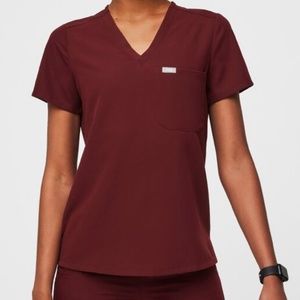 FIGS Burgundy Scrubs Set